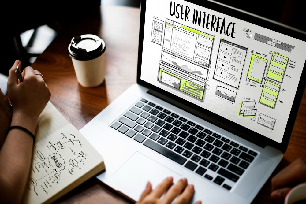 A person working on the user interface aspect of web design. 